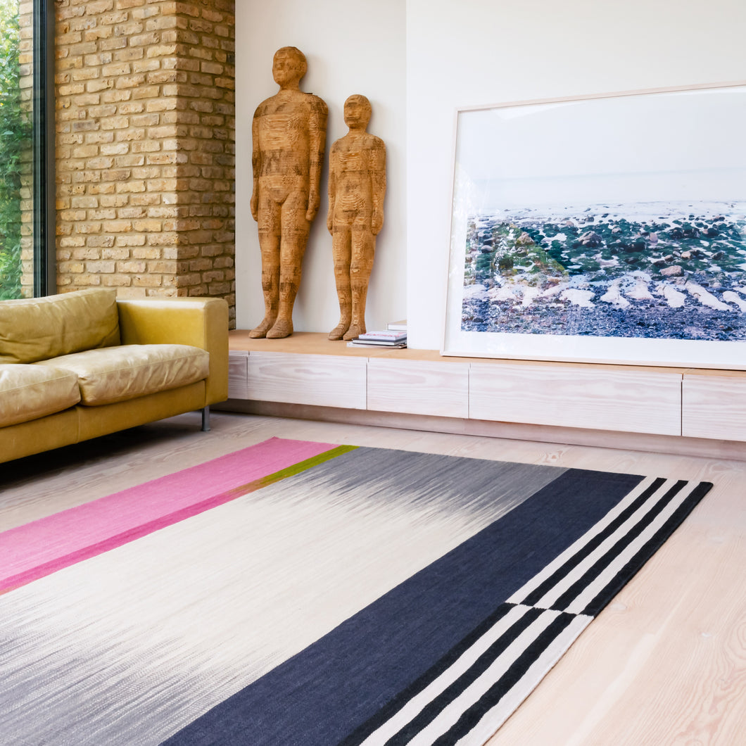 LA Pink Gelim – Flatweave Rug