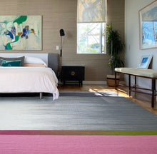 Large bespoke LA Pink Gelim - 9'8" x 13' - Flatweave Rug - In stock for immediate shipping