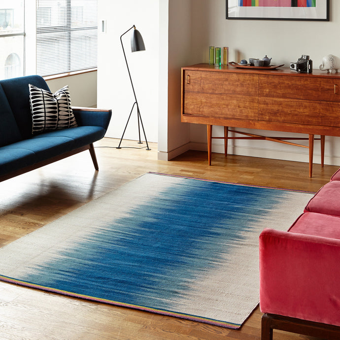 Petrol Grey – Flatweave Rug