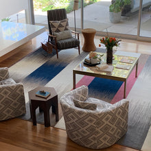 Large Bespoke Scarpa Teal Rose Gelim – 12'5" x 15'7" - Flatweave Rug - In Stock for immediate shipping